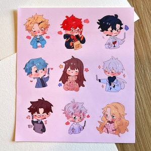 Mystic Messenger Sticker Sheet