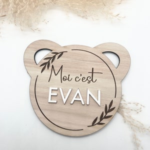 Baby welcome card with or without Set of Wooden Milestone Cards for Baby - Customizable to Immortalize Baby's First Months