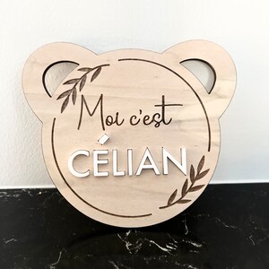Carte bienvenue bébé avec ou sans Lot de Cartes Étapes en Bois pour Bébé - Personnalisables pour Immortaliser les Premiers mois de Bebe image 7