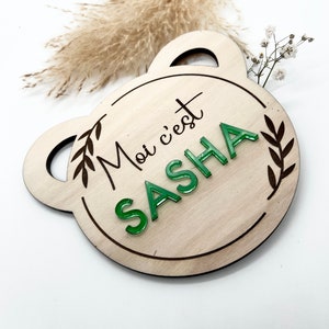 Carte bienvenue bébé avec ou sans Lot de Cartes Étapes en Bois pour Bébé - Personnalisables pour Immortaliser les Premiers mois de Bebe image 9