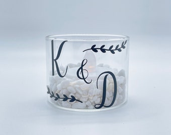 Photophores personnalisables pour decoration mariage