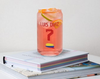 Luis Diaz Can-Shaped Glass - LFC Liverpool FC Drinkware