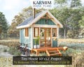 10'x12' Tiny Classical Cabin House Plan : 1Bed 1Bath 120SF. (PDF Download) I Cottage American Home Style I Farm Village House Custimize