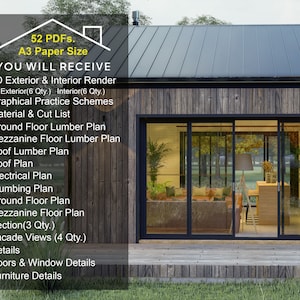 20x44 Modern Barndominium CAD File