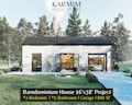 Barndominium House Plan: 16'x38' Modern Barn House with Loft (PDF Download) 2 Bedroom 1 Bathroom with Garage I City FarmHouse Custom Design
