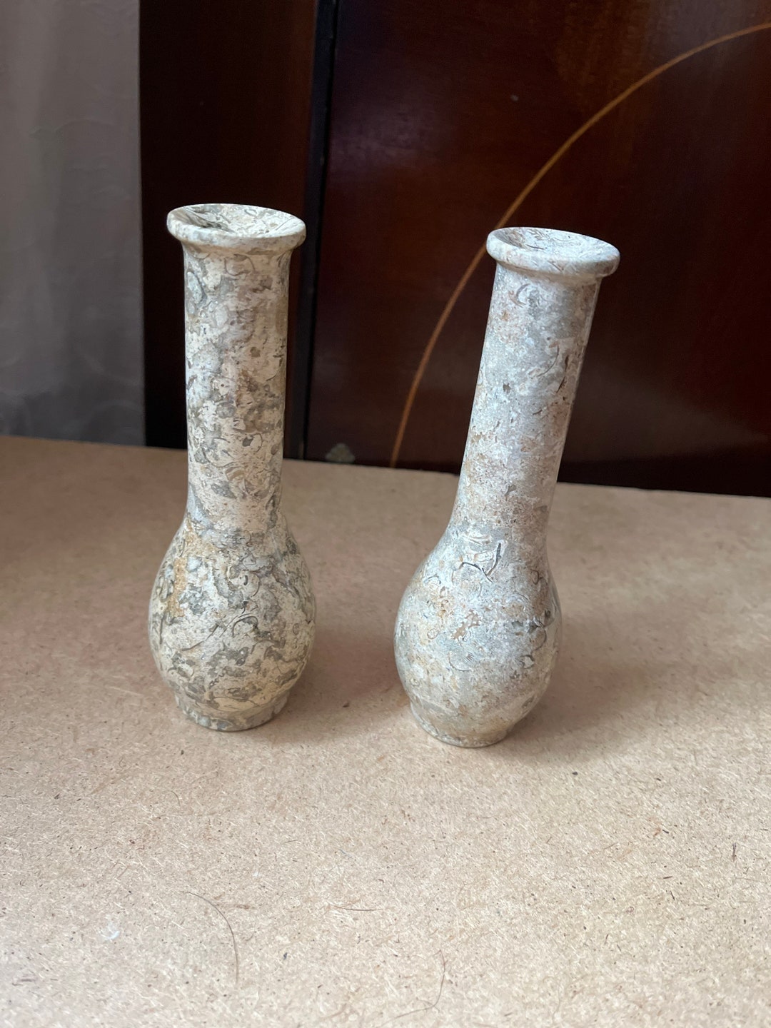 Two Vintage Soapstone Vases . Original Boxes Etsy