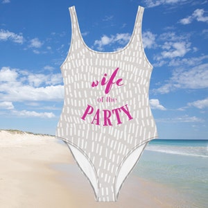 Wife of The Party Swimsuit, Swimwear, Bachelorette