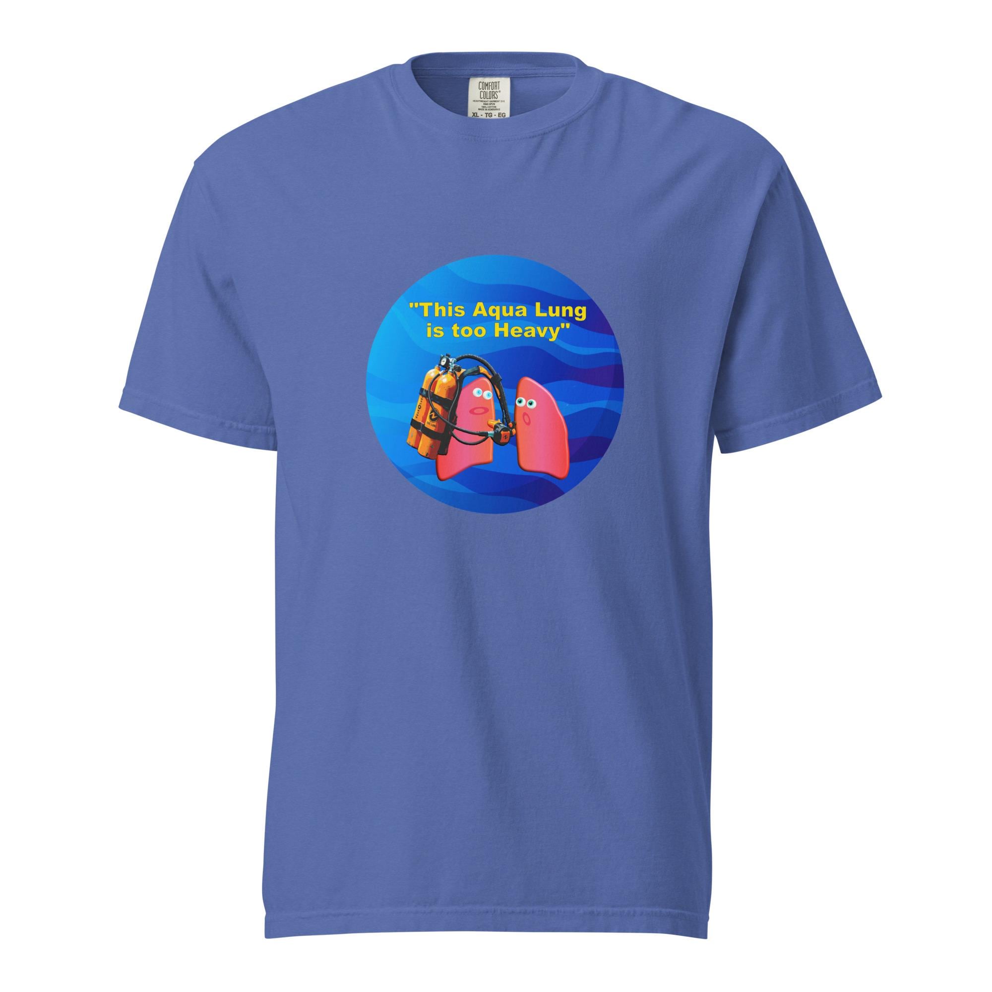 Funny Scuba Lungs T-Shirt, Aqua Lung Joke Tee, Diver Humor Graphic, Beach Gift