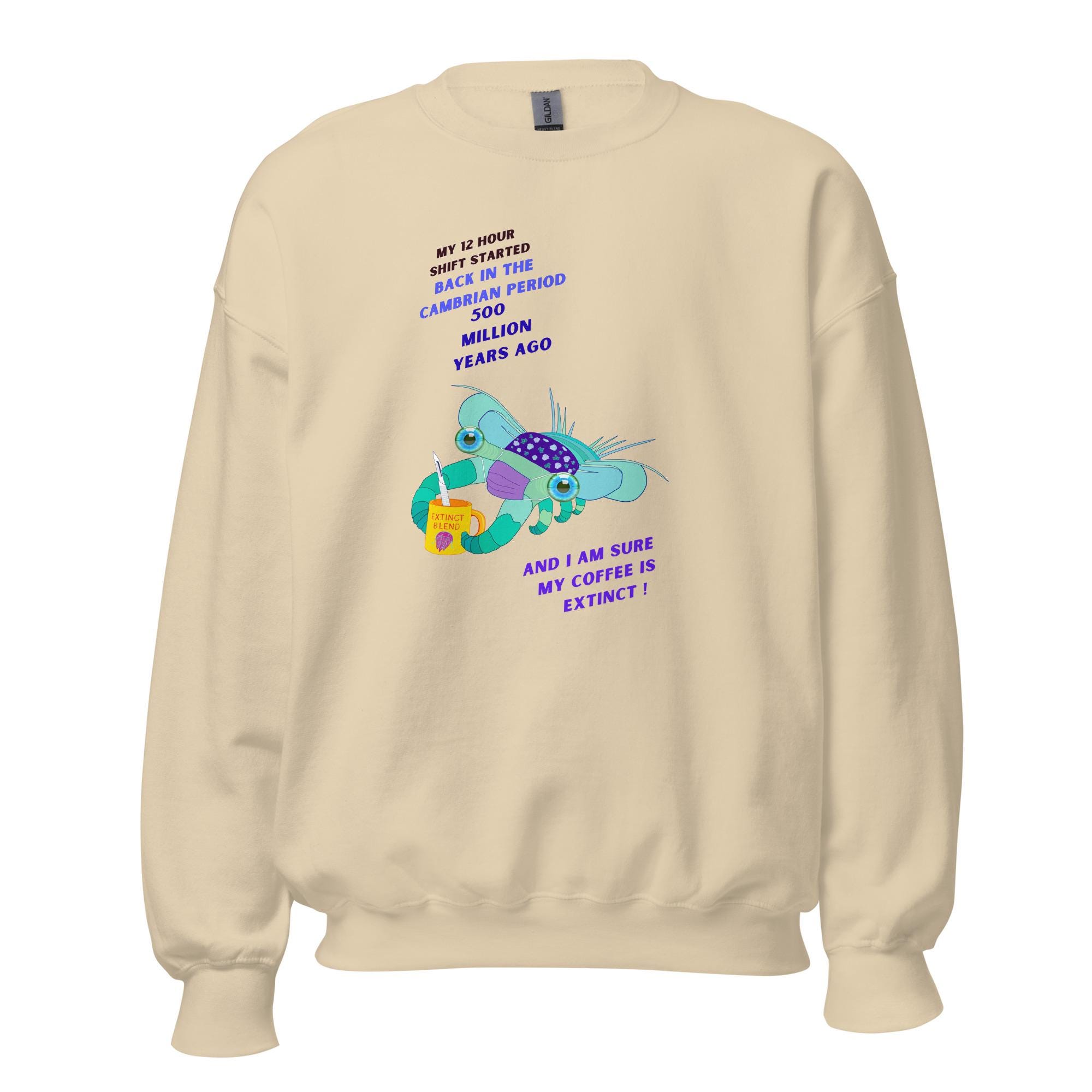 Funny nurse shift work sweatshirt, long shift humor, cozy unisex crewneck