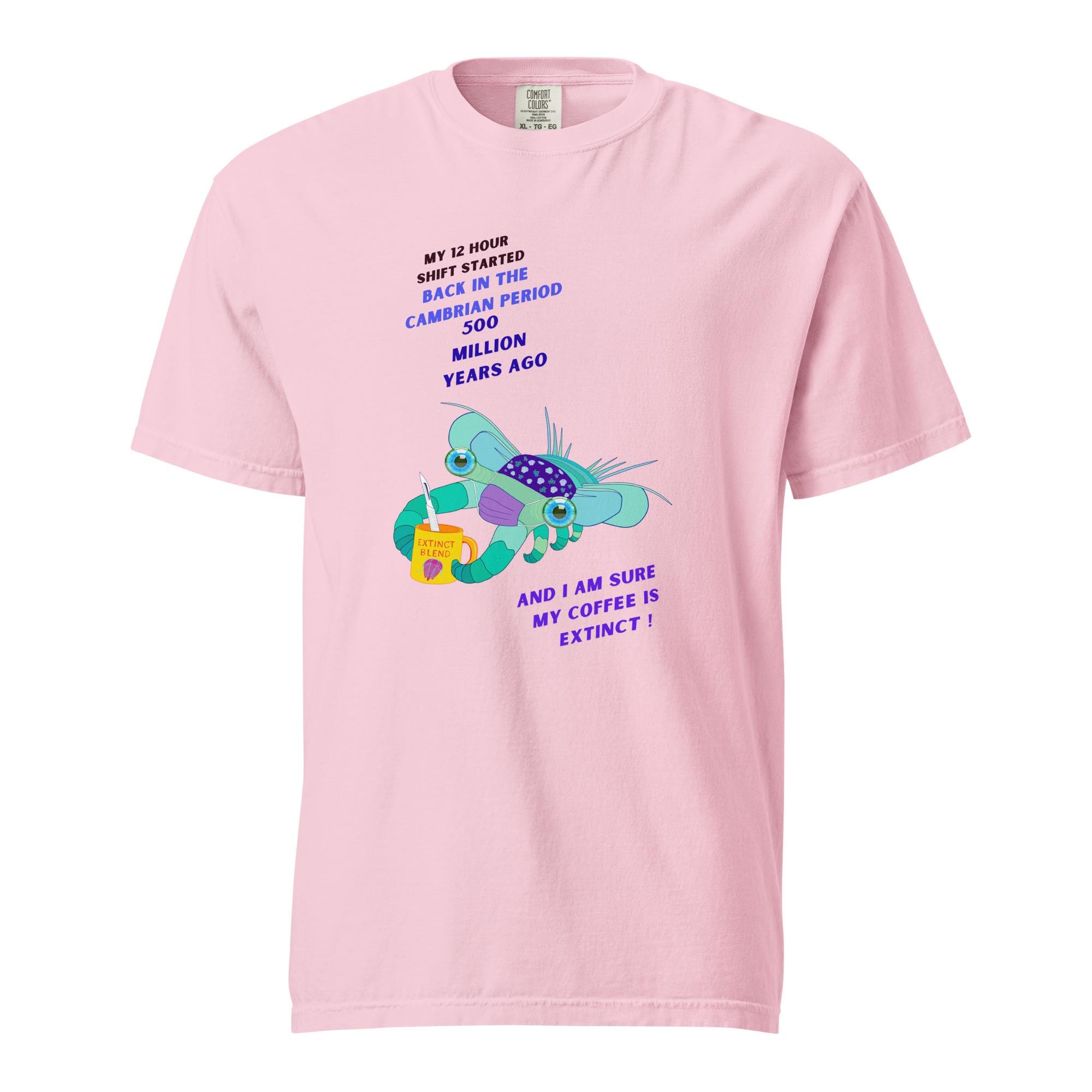 Night Shift Nurse T-Shirt, Cambrian Creature Coffee Addiction Tee