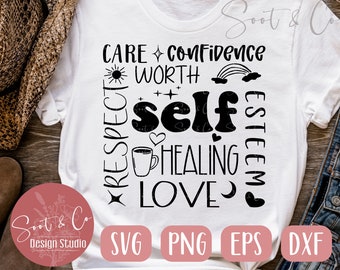 Mental Health Matters SVG – Self Affirmation Shirt Design (Digital Download)