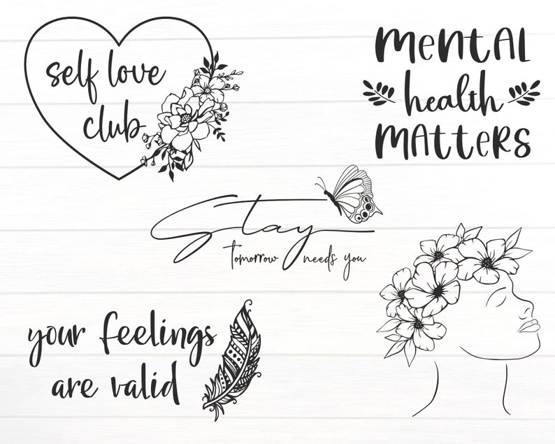 Mental Health Matters SVG - Big Bundle SVG File for Cricut - Mental ...