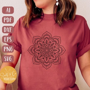 Mandala SVG design - Boho Mandala SVG file for Cricut - Mandala Sign svg, png, dxf, pdf - SVG Digital Download
