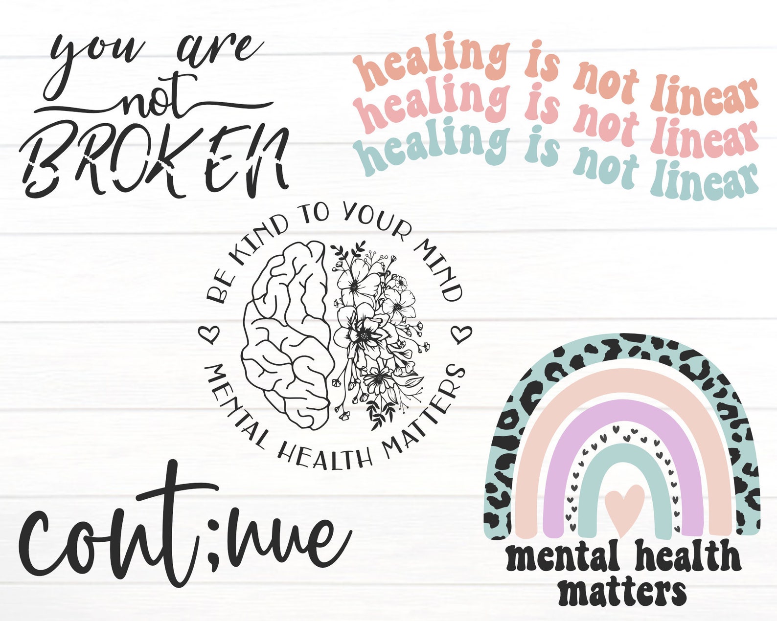 Mental Health Matters SVG Big Bundle SVG File for Cricut - Etsy