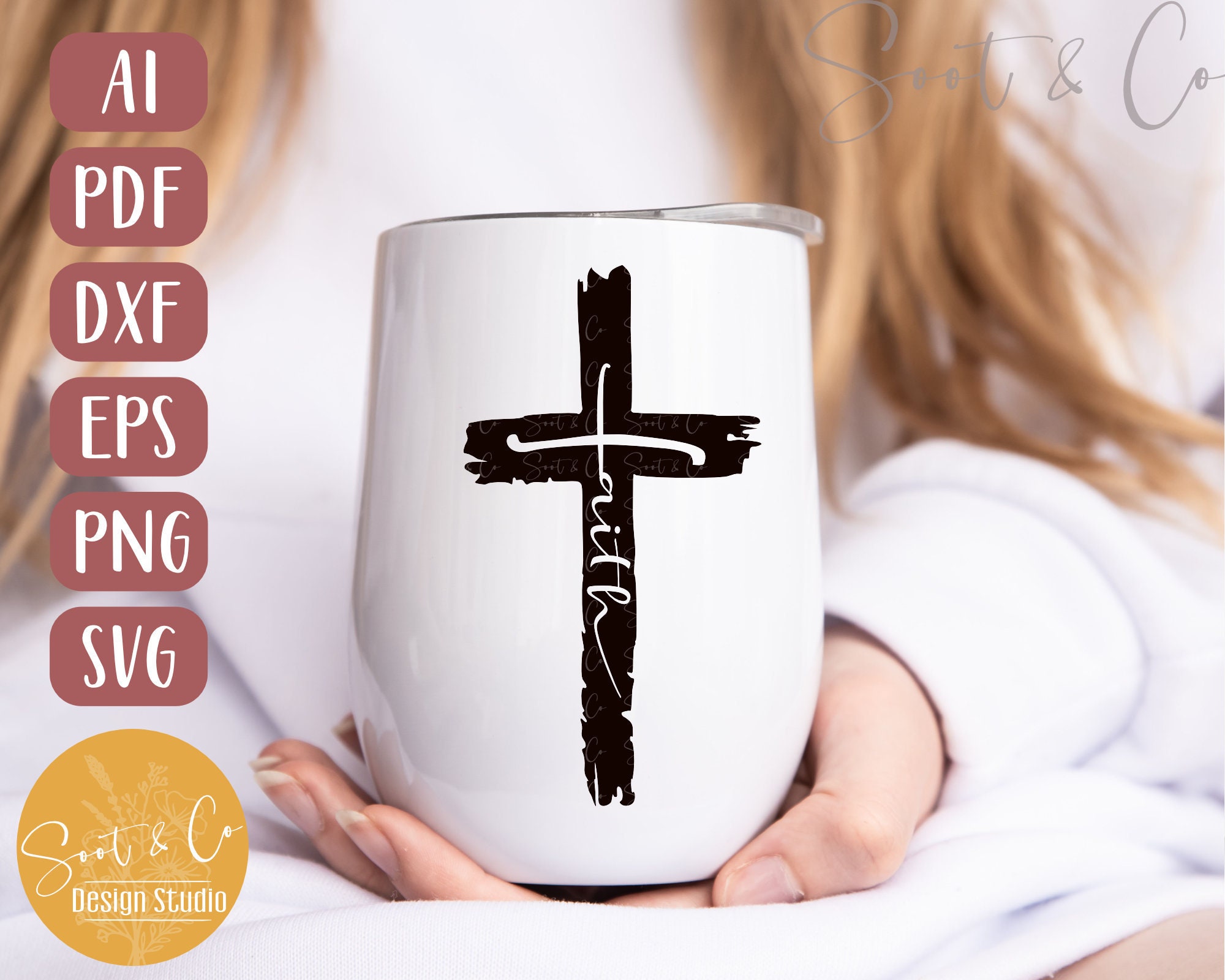 Faith SVG File | Faith Cross - Christian SVG | Religious File Cricut ...