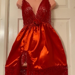 red night dresses on sale Spice RED Evening Dress| Evening Dresses XS / RED / Satin