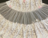 Sissy, Lace and Soft Net Slip Skirt-Cross Dresser-Pure White Unisex , Party Style