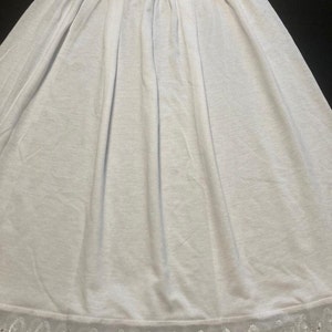 Soft Cotton Half Slip,Underskirt, Petticoat Lightweight,Pure White,Stretchy Lace Edged,UK free delivery 30 In Stock image 3