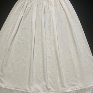 Soft Cotton Half Slip,Underskirt, Petticoat Lightweight,Pure White,Stretchy Lace Edged,UK free delivery 30 In Stock image 6