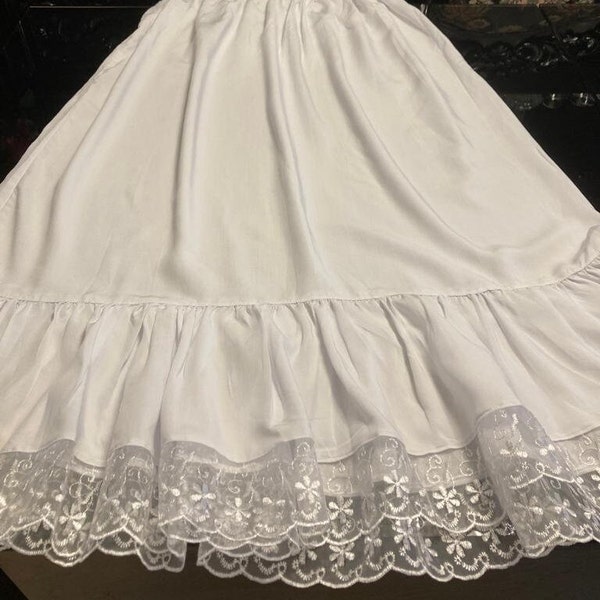 Pure Cotton White Skirt, Soft comfortable Light Weight, Spring and Summer Skirt, Handmade Beautiful Skirt