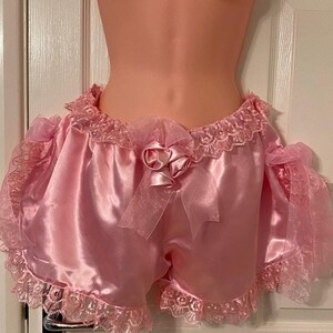 Sissy Baby Doll Silky Satin Camisole With French Style Knicker, Wedding Nighty Set, Satin Lingerie Set, women PJ Party, Gift, image 10