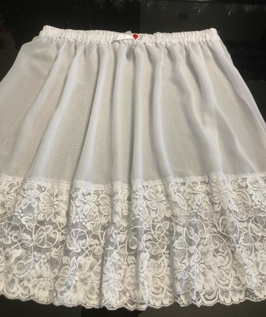 Pure White Spring and Summer Party Skirt Petticoat Slip Soft - Etsy