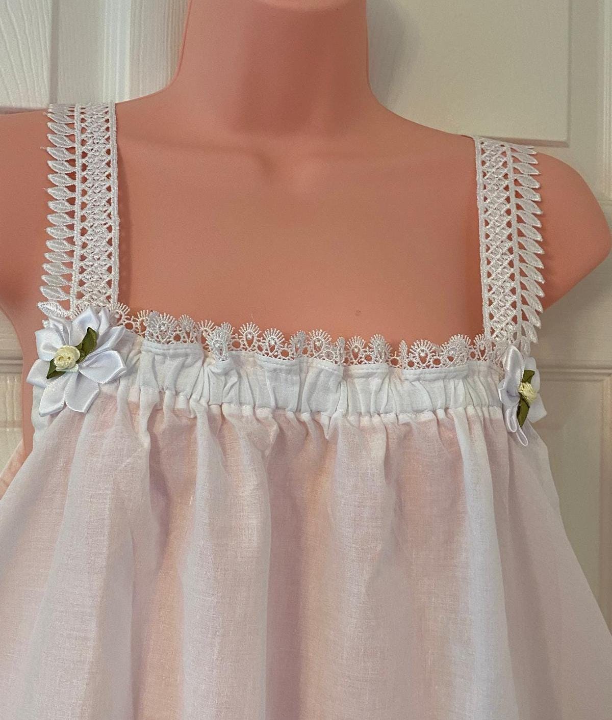 Muslin Nightgown Etsy