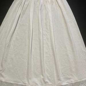 Soft Cotton Half Slip,Underskirt, Petticoat Lightweight,Pure White,Stretchy Lace Edged,UK free delivery 30 In Stock image 2