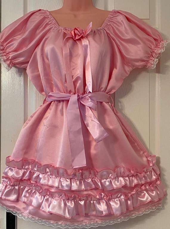 sissy dress ccc sexy maid Blue Satin lockable cross dressing Cosplay CD/TV Tailored its a sophisticated choice for any occasion. Yalll. My weekend was NUTS.