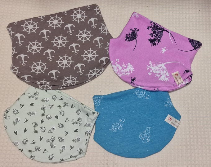 Slip scarf, neck sock semicircular