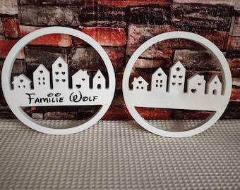 Door wreath house wreath decoration personalizable