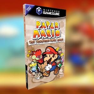 Custodia per Nintendo Switch Paper Mario The Thousand-Year Door Retro Gamecube