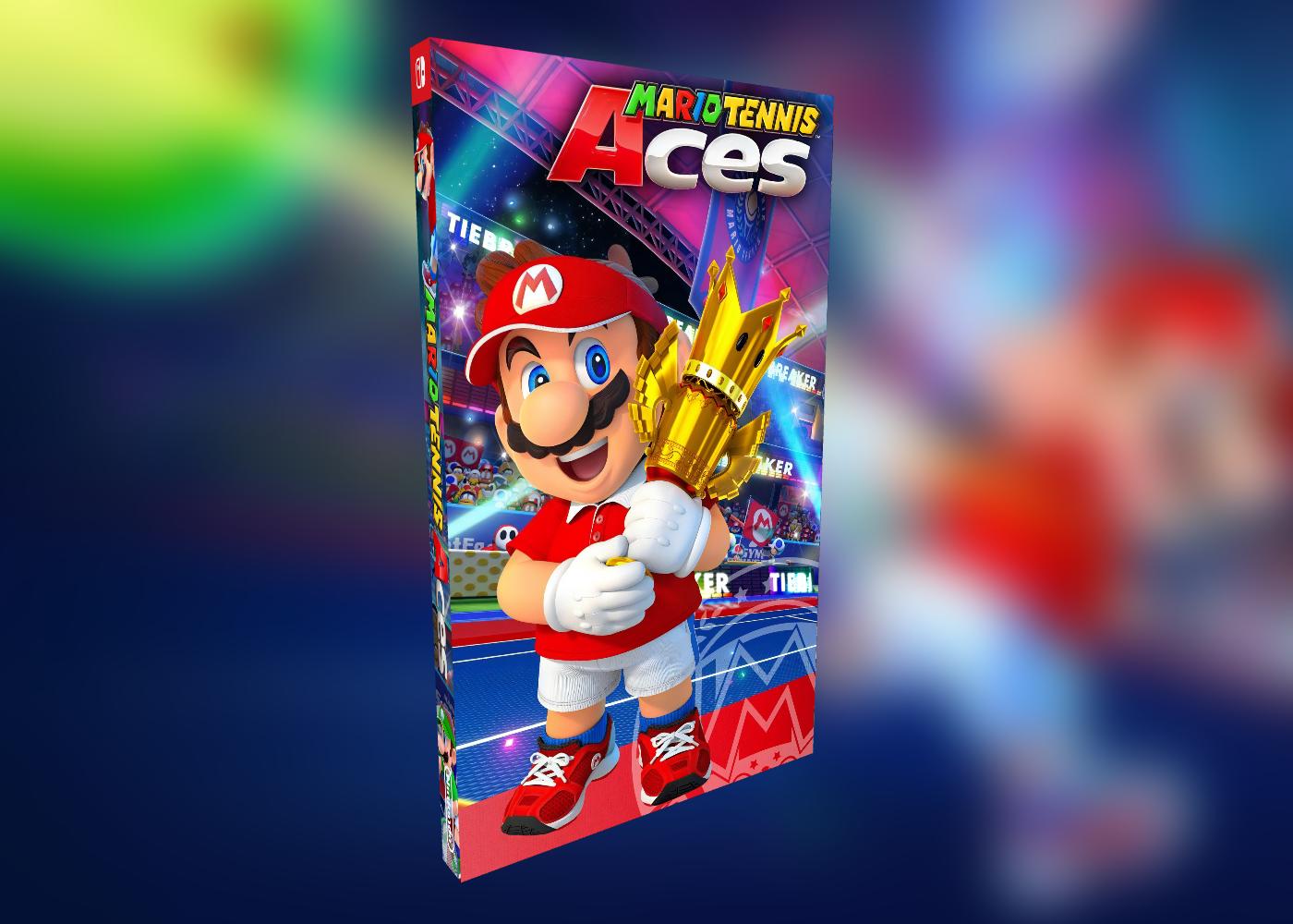 Nintendo Mario Tennis Aces Yoshi Colors Playing Tennis Super Mario