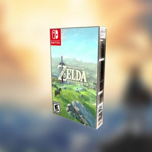 Zelda Breath Of The Wild Nintendo Switch Game Cart Cassette Case