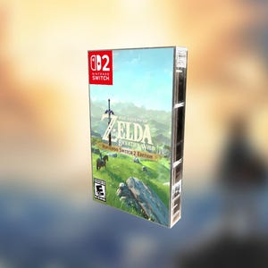 Zelda Breath Of The Wild Nintendo Switch 2 Game Cart Cassette Case