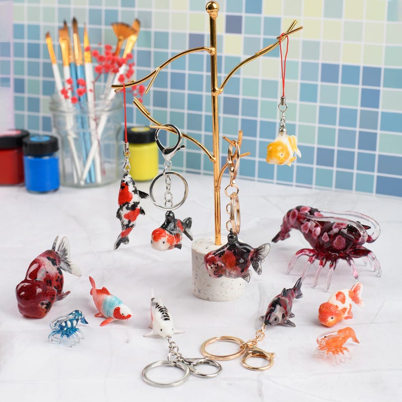UNIQUE 3D Handmade Ranchu Goldfish Christmas Ornament - One-of-a-kind ...