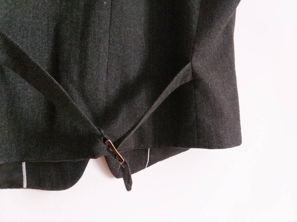 Black Costume Vest, Women's Suit Vest, Full Back Vest, Dancer's Costume