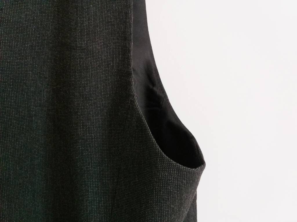 Black Costume Vest, Women's Suit Vest, Full Back Vest, Dancer's Costume