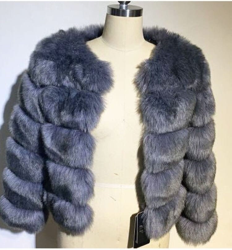 Faux Fox Fur Coat Women - Etsy