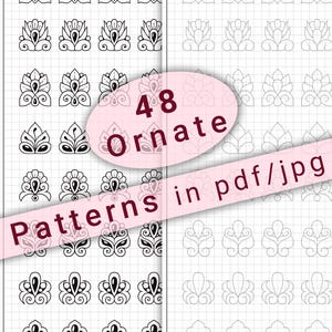 Simple Mandala Patterns.pdf Easy Basic Mandala Ornate Pattern Designs in PDF/JPG for Outline ...