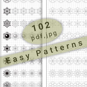 102 Easy Basic Mandala Patterns to Practice in PDF/JPG for Mandala