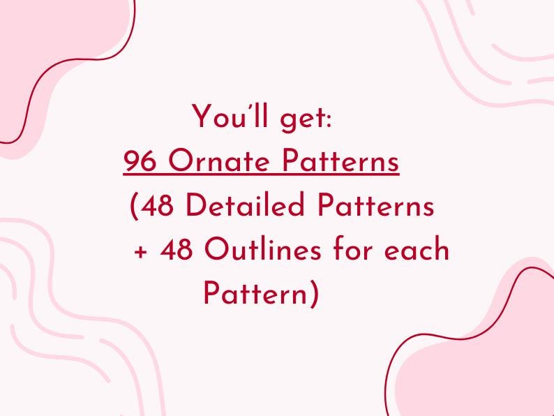 Orneite Pattern Easy Basic Mandala Ornate Pattern Designs in PDF/JPG for Outline ...