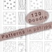 120 Easy Basic Doodle Patterns to Practice in PDF/JPG for Relaxation ...