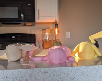 Sleeping Pokémon Set, Eevee, Mew, and Pikachu