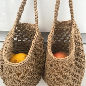 Jute hanging baskets