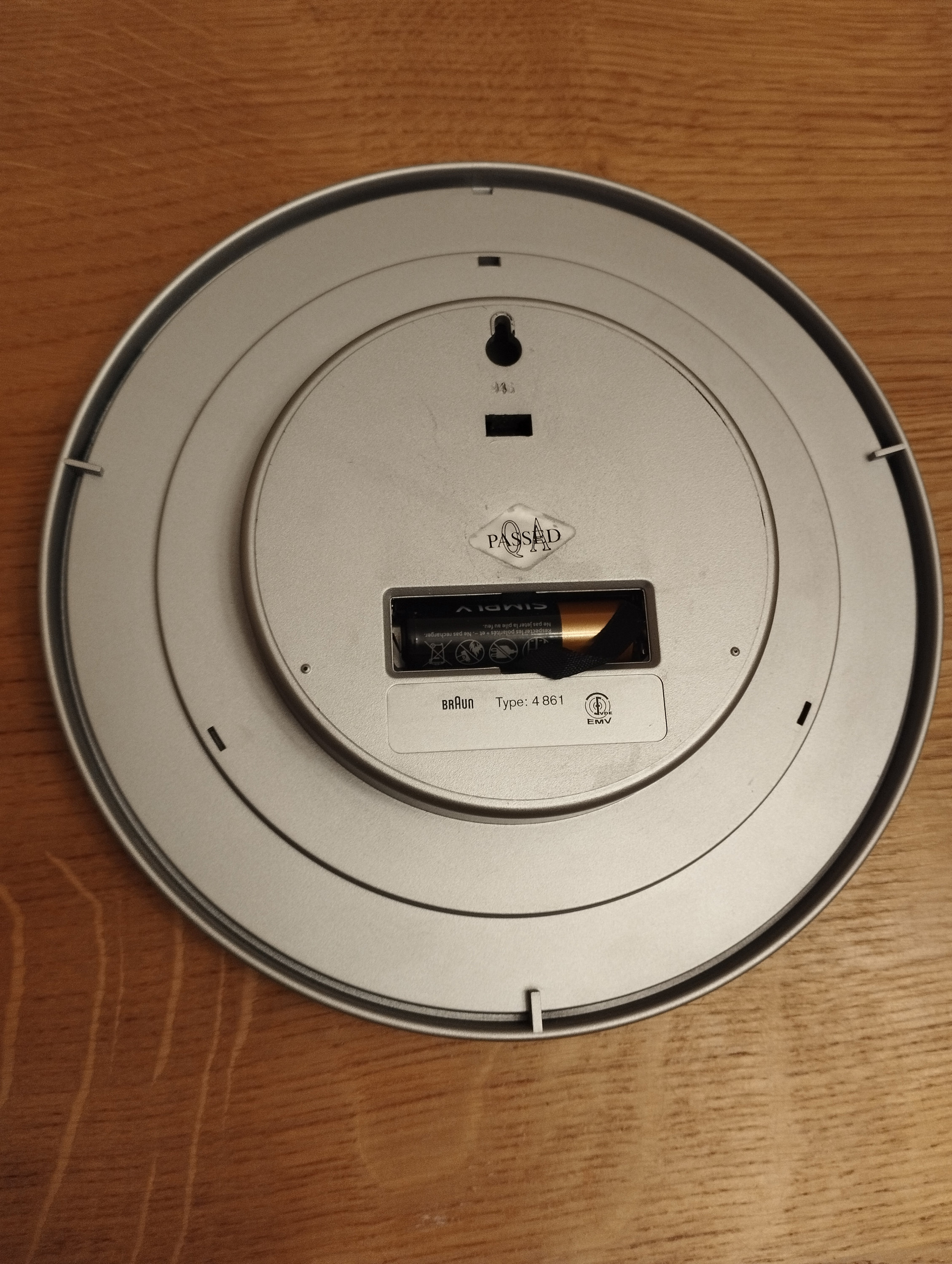 BRAUN 壁掛時計Type4861 Vintage Braun Type 4861 Wall Clock