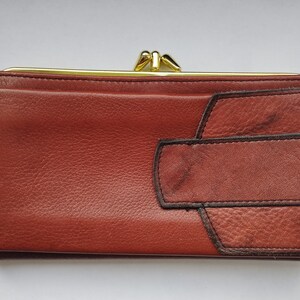 billetera de cuero echt prymo, vintage, antiguo, cuero genuino, calidad superior, echt prymo, billetera, olvídese, billetera regalo de mujer, envío gratis