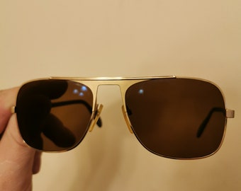 SILHOUETTE mod 318 made in Austria vintage sunglasses size 135, 80s, 90s ,gold, silver, vintage pilot, glasses, sunglasses, fashionable