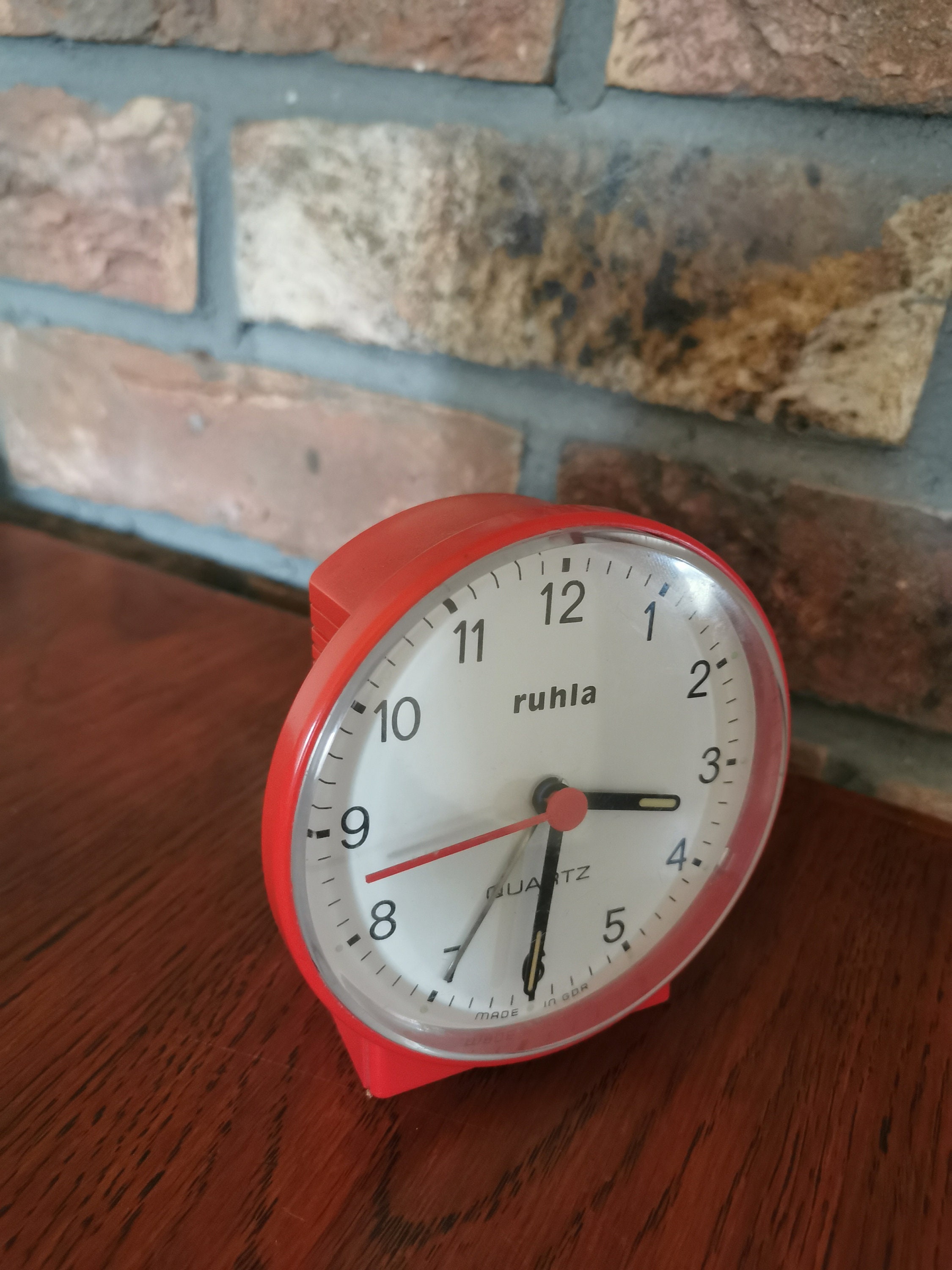 Beautiful and Vintage German RUHLA Alarm Clock 60's Etsy