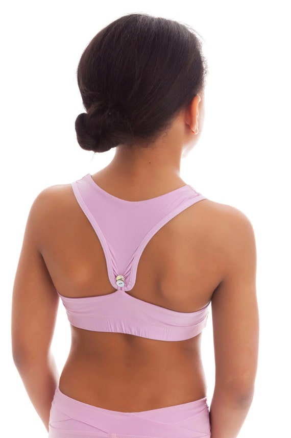 Girls' Pink Sports Bra for Teens and Tweens, Girls Activewear